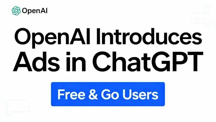 OpenAI is testing ads in ChatGPT for free and Go users in the U.S., ensuring privacy and no impact on AI responses.