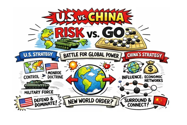 The U.S.–China Strategic Rivalry Explained Through Risk and Go