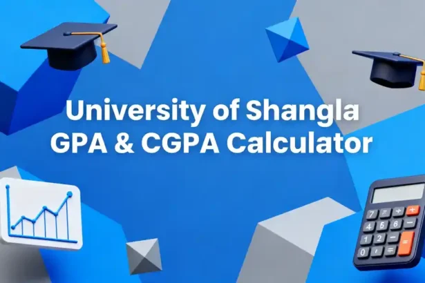 University of Shangla GPA calculator, University of Shangla CGPA calculator, GPA & CGPA online tool, University GPA calculator Pakistan, Official grading system University of Shangla, Calculate semester GPA, Calculate cumulative CGPA, Student grade calculator, Academic performance tracker, University GPA CGPA tool
