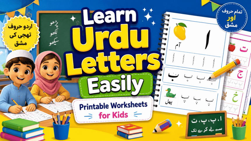 Urdu Letters Worksheets